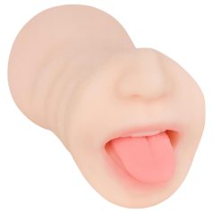   FWB - masturbatore 2in1 bocca e vagina realistico - colore naturale