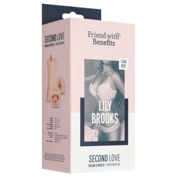 FWB - masturbatore 2in1 bocca e vagina realistico - colore naturale