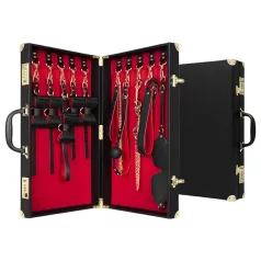 Bedroom Fantasies - kit BDSM 13 pezzi - valigetta - nero