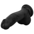 Easytoys - dildo realistico con testicoli - 12 cm nero