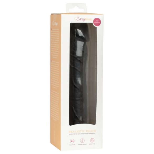 Easytoys - dildo realistico - 22,5 cm - nero