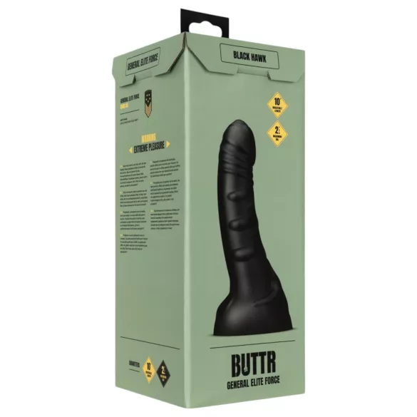 BUTTR Black Hawk - dildo anale realistico - nero