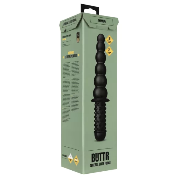 BUTTR Akimbo - dildo anale doppio - silicone nero