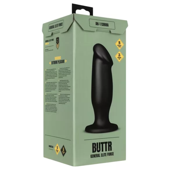 BUTTR AH-1 - dildo anale con ventosa - nero