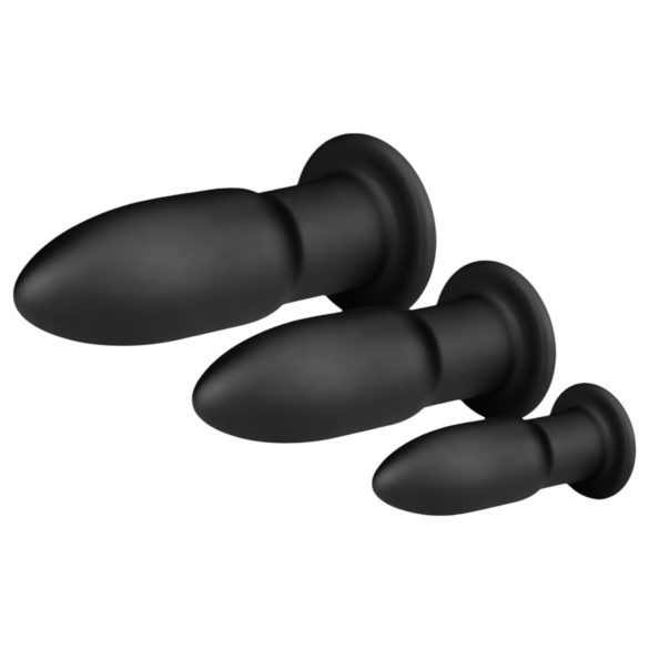 BUTTR - set plug anale - allenamento anale - silicone nero