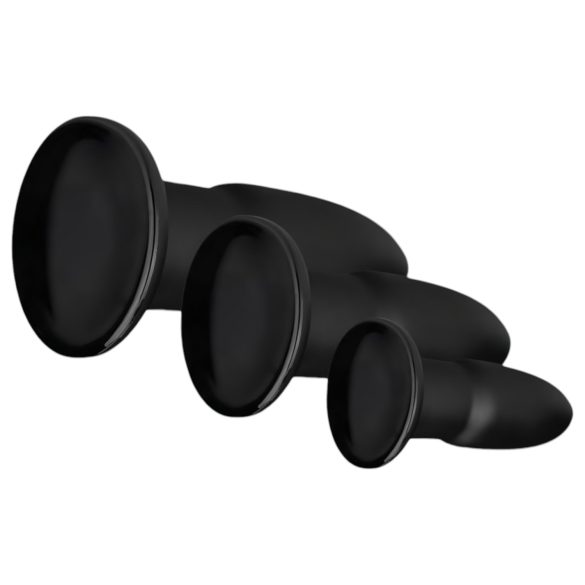 BUTTR - set plug anale - allenamento anale - silicone nero