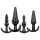 EasyToys - Set di Plug Anali - 4 Pezzi (Nero)