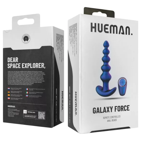 Hueman Galaxy Force - vibratore anale radiocomandato (viola)