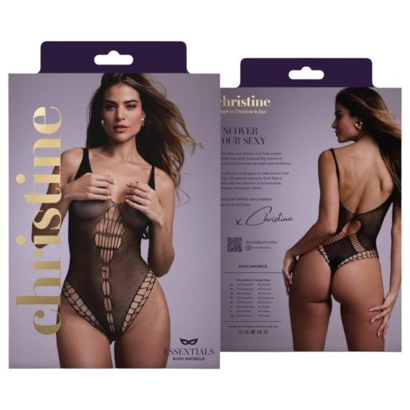 Christine - body a rete - (nero) - S-L