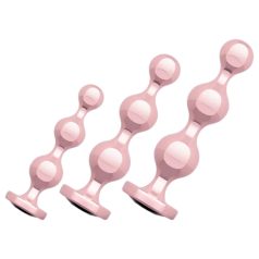 Rosy Gold - set di dildo anale - colore oro rosa