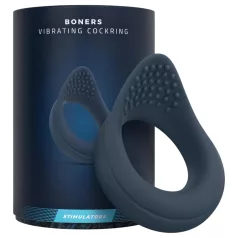 Boners - anello fallico vibrante - silicone blu