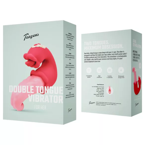 Teazers - vibratore doppia lingua - silicone rosa