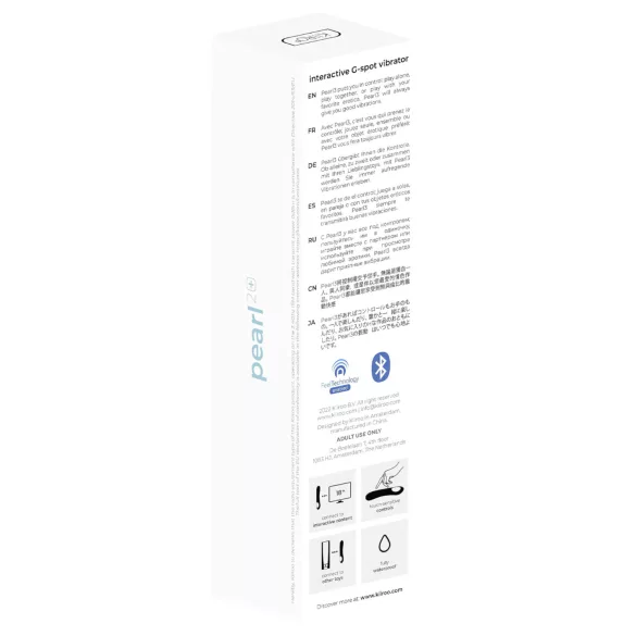 Kiiroo Pearl 2 - vibratore interattivo e impermeabile per il punto G (blu)