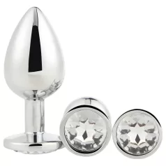 Gleaming Love - set di plug anali - argento - 3 pezzi