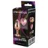 Gleaming Love - plug anale in alluminio con pietra a cuore - M - oro rosa