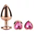 Gleaming Love - plug anale cuore set 3 pezzi - rosegold