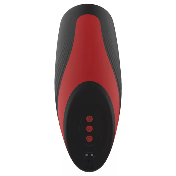 Dreamtoys Essentials - masturbatore succhiante e vibrante (nero)