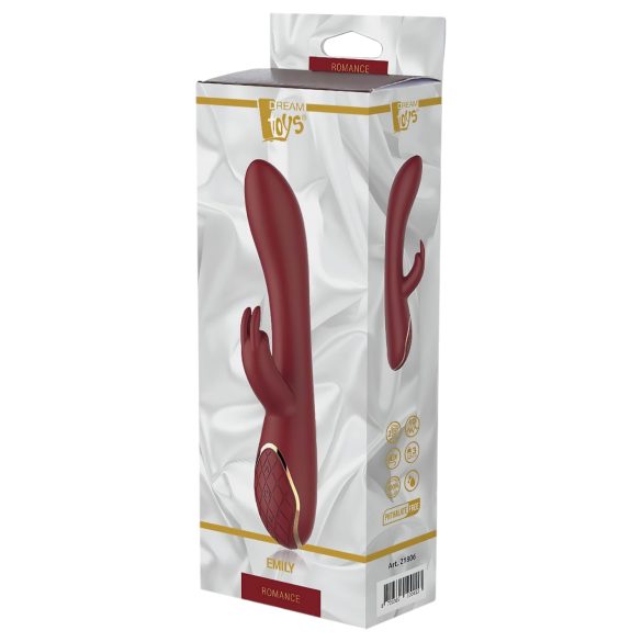 Romance Emily - vibratore punto G con braccio clitorideo - silicone rosso
