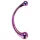 Dreamtoys - dildo massaggiatore in vetro - lilla