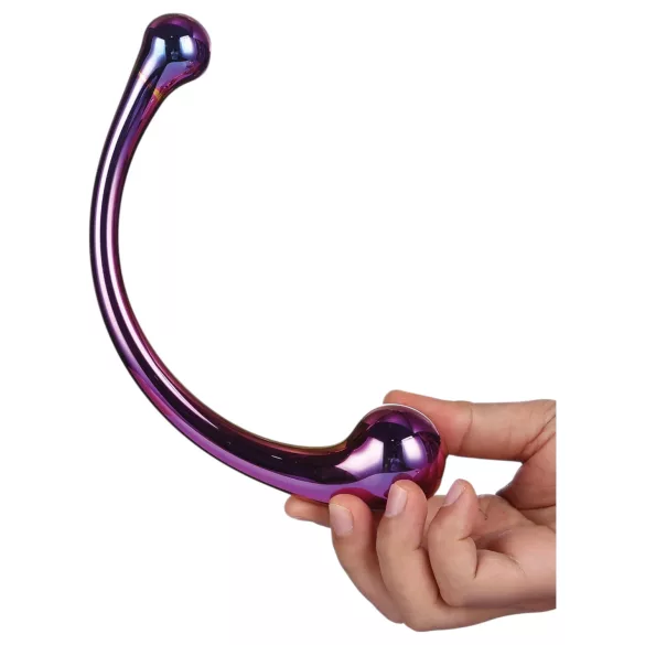 Dreamtoys - dildo massaggiatore in vetro - lilla