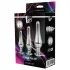 Gleaming Love - set di plug anali di lusso (argento, 3 pezzi)