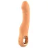 Glam - vibratore flessibile a coste (color pesca)
