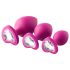 Kit di addestramento anale Flirts - set di plug anali (3 pezzi) - rosa
