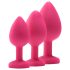 Kit di addestramento anale Flirts - set di plug anali (3 pezzi) - rosa