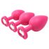 Kit di addestramento anale Flirts - set di plug anali (3 pezzi) - rosa