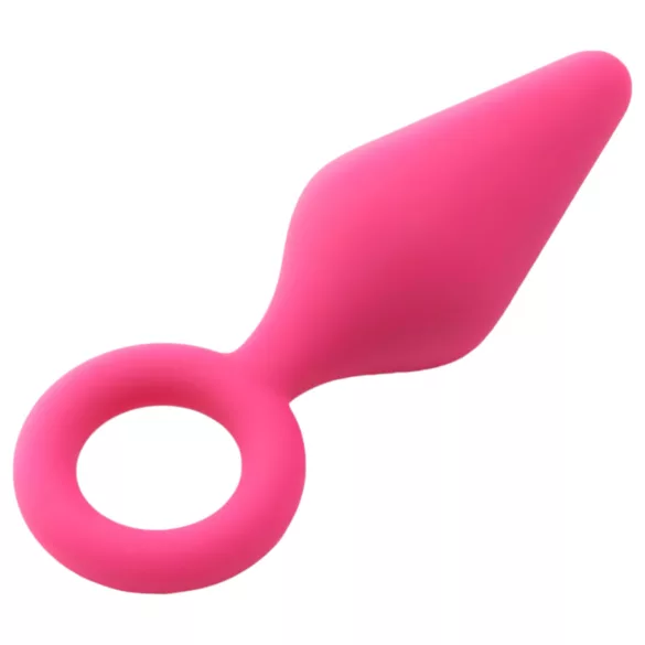 Flirts Pull Plug - plug anale piccolo - silicone rosa