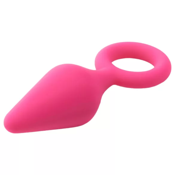 Flirts Pull Plug - plug anale piccolo - silicone rosa