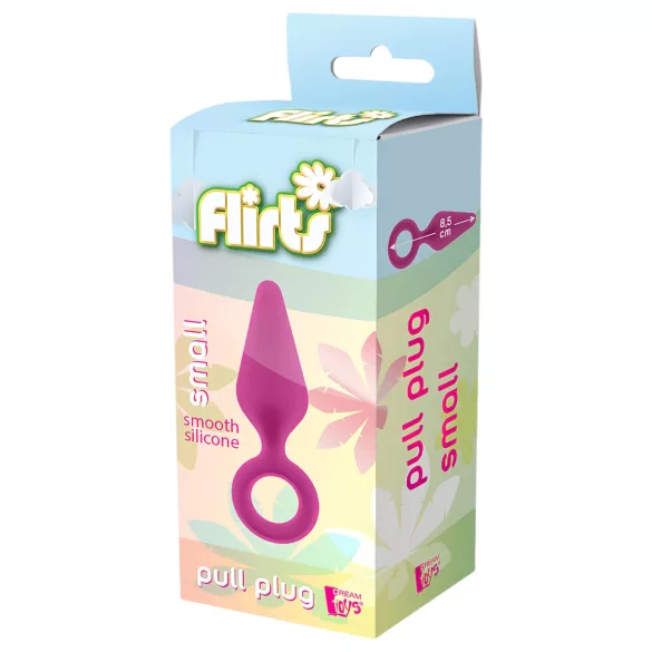 Flirts Pull Plug - plug anale piccolo - silicone rosa