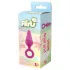 Flirts Pull Plug - plug anale piccolo - silicone rosa