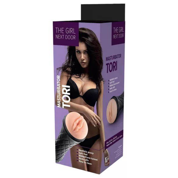 The Girl Next Door Tori - masturbatore realistico vagina - color carne/nero