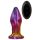 Glamour Glass - vibratore anale in vetro conico e radio (colorato)