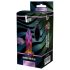 Glamour Glass - vibratore anale in vetro conico e radio (colorato)