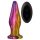 Glamour Glass - vibratore anale in vetro con telecomando (colorato)