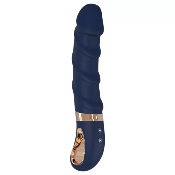 Goddess Belenos - vibratore punto G riscaldante - silicone blu