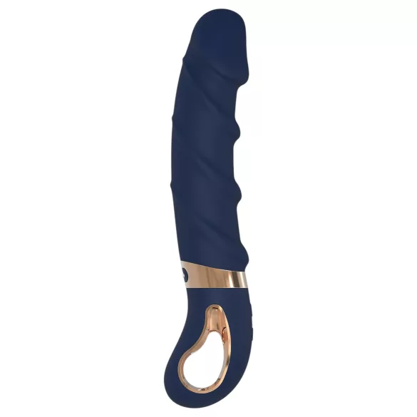 Goddess Belenos - vibratore punto G riscaldante - silicone blu