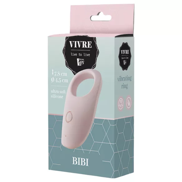 Vivre Bibi - anello fallico vibrante ricaricabile - silicone rosa