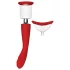 Red Revolution Georgia - vibratore punto G e pompa clitoridea - rosso