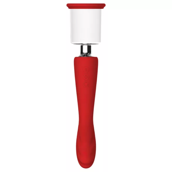 Red Revolution Georgia - vibratore punto G e pompa clitoridea - rosso