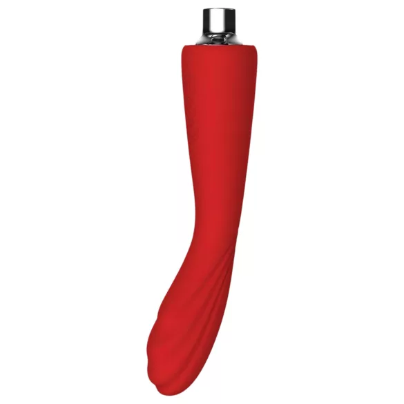 Red Revolution Georgia - vibratore punto G e pompa clitoridea - rosso
