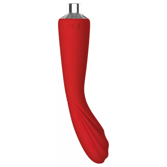 Red Revolution Georgia - vibratore punto G e pompa clitoridea - rosso