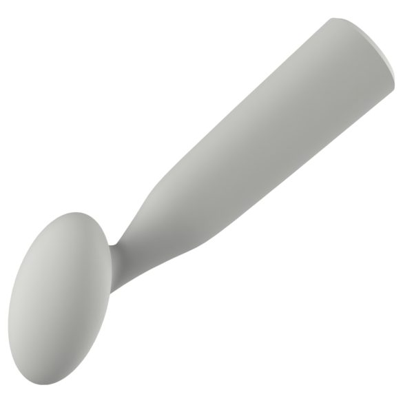 Nude Luna - mini wand vibratore ricaricabile - grigio