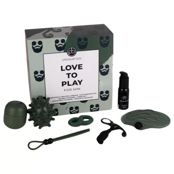 Pleasure Box Love to Play - set masturbatore uomo - 6 pezzi