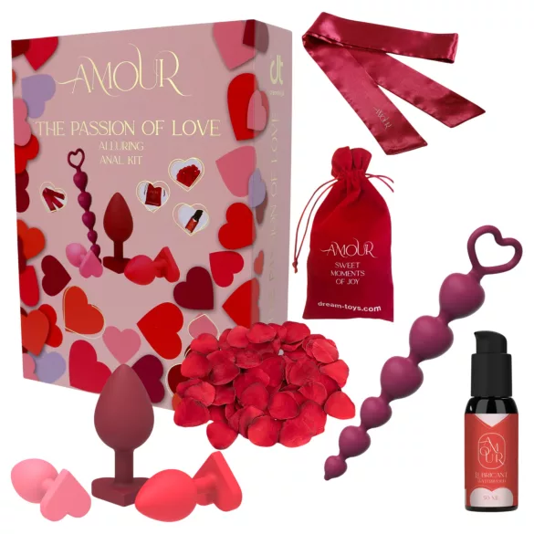 Dreamtoys Amour - set regalo per training anale (rosso)
