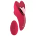 Dreamtoys Amour - set di vibratore indossabile con slip (rosso)