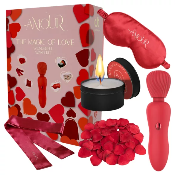 Dreamtoys Amour - set di vibratore wand (rosso)