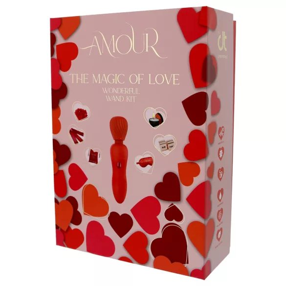 Dreamtoys Amour - set di vibratore wand (rosso)